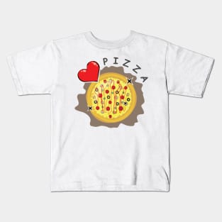 I Love Pizza Kids T-Shirt